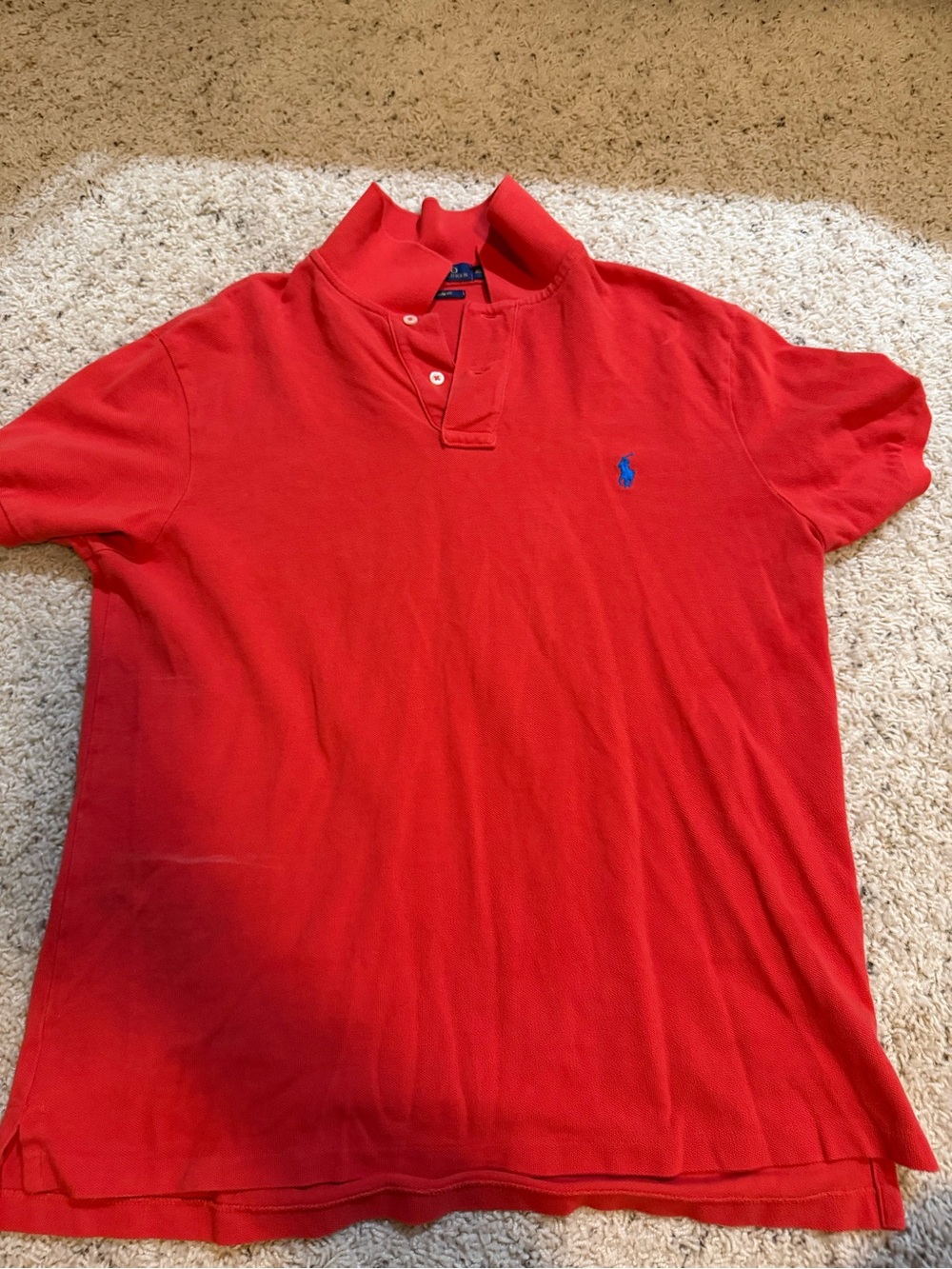 Polo by Ralph Lauren Bright Red Short-Sleeve Polo with Blue Pony